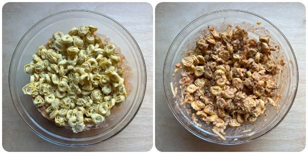 Tortellini al forno - condimento 3