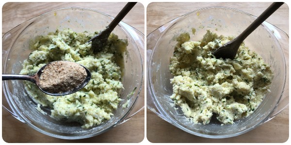 crocchette di patate e zucchine - impasto 3