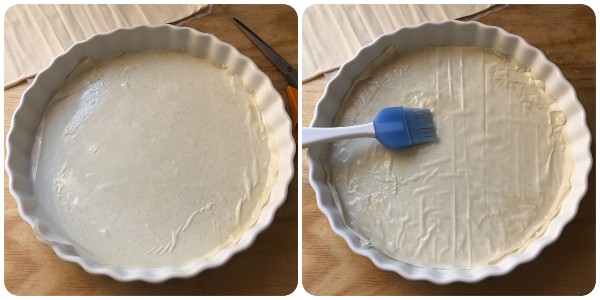 torta salata di pasta fillo - procedimento 1