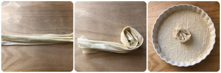 torta salata di pasta fillo - procedimento 2