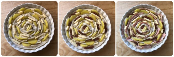 torta salata di pasta fillo - procedimento 4