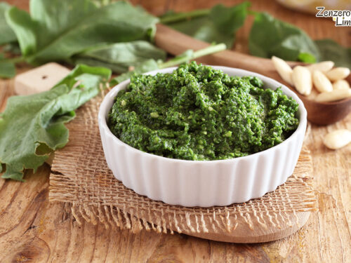 Pesto con foglie di rapanelli
