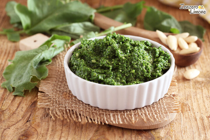 Pesto con foglie di rapanelli