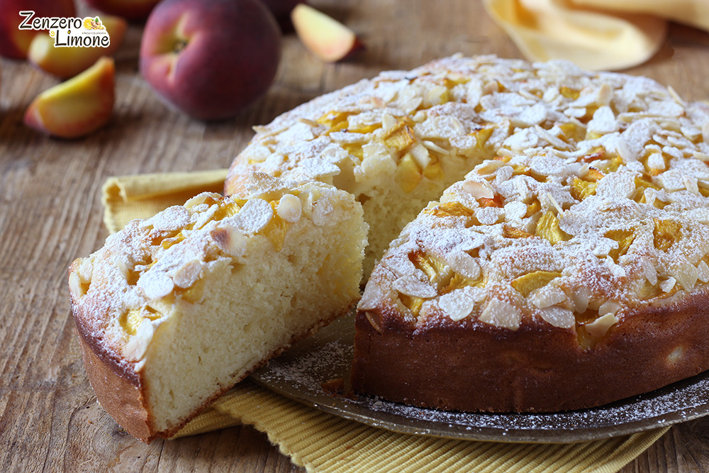 torta alle pesche e yogurt