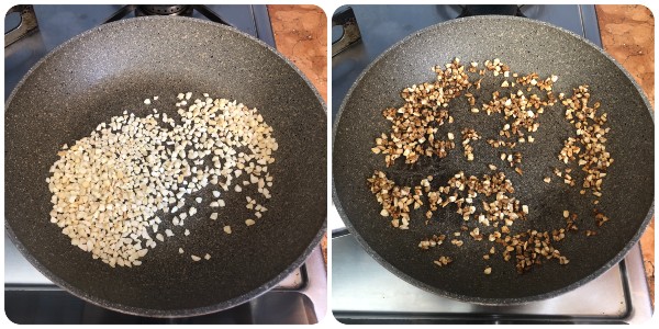 Riso freddo alla mediterranea - granella di mandorle