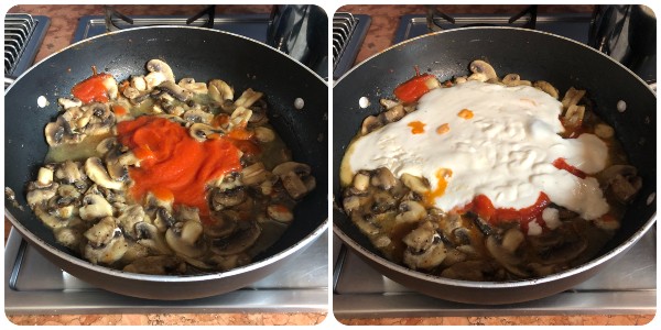 pasta al forno ai funghi - procedimento 2