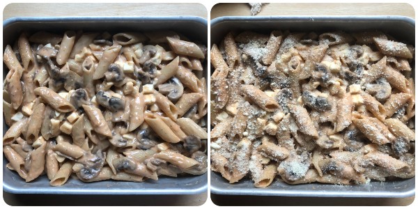 pasta al forno ai funghi - procedimento 4
