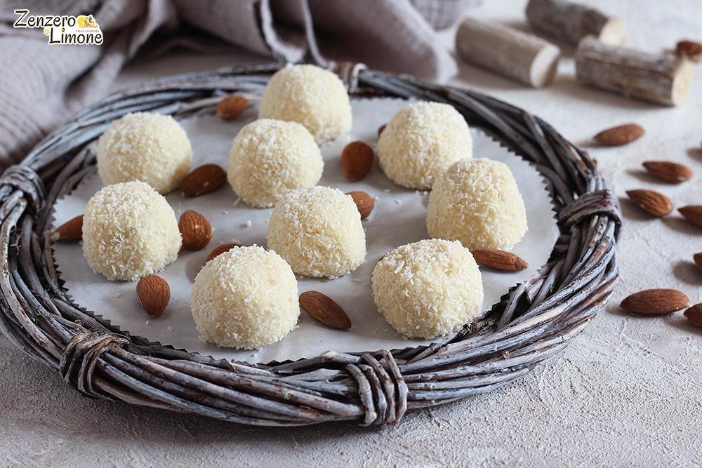 tartufini al cocco e cioccolato