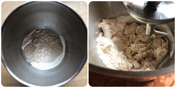 Focaccine semi integrali - impasto 2