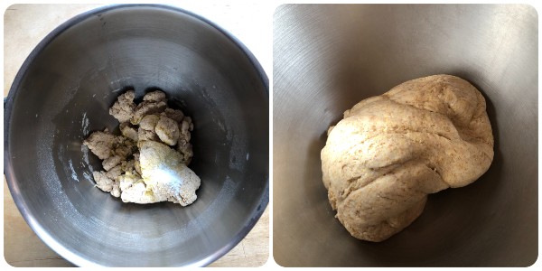 Focaccine semi integrali - impasto 3