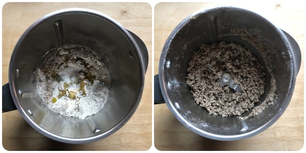 torta salata al grano saraceno - base