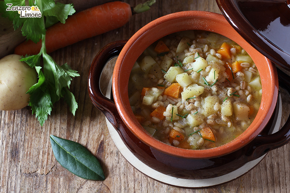 zuppa di orzo e verdure