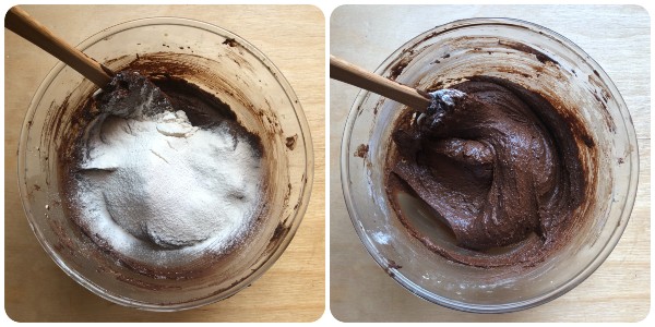 Torta al cioccolato e pere - impasto 3