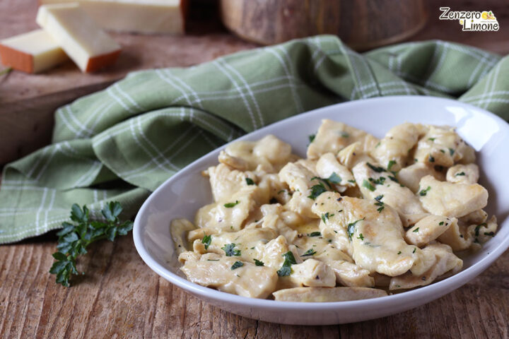 pollo filante alla fontina