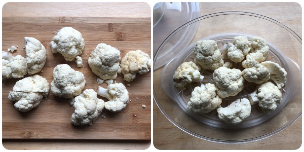 polpette di cavolfiore - cottura cimette