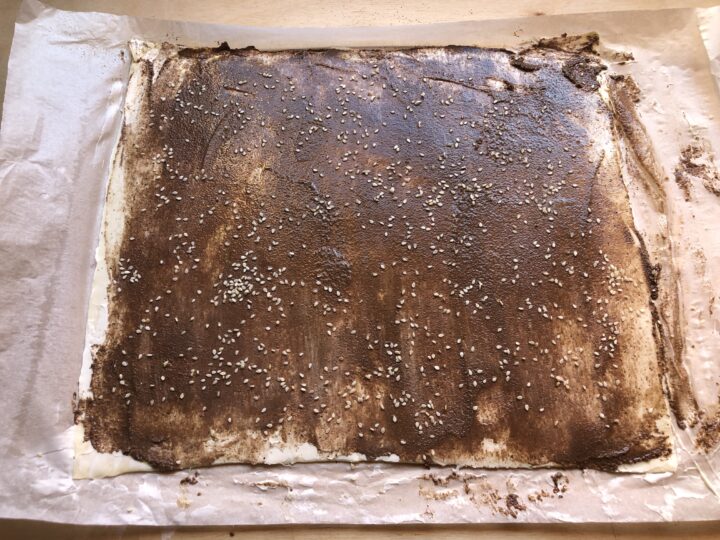 sfogliette con paté di olive - farcitura 2