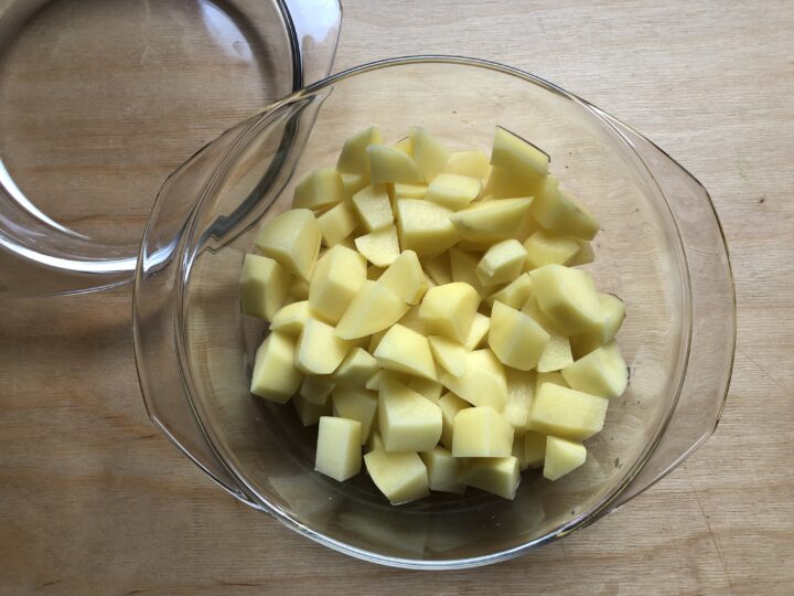 sformatini di patate - cottura patate