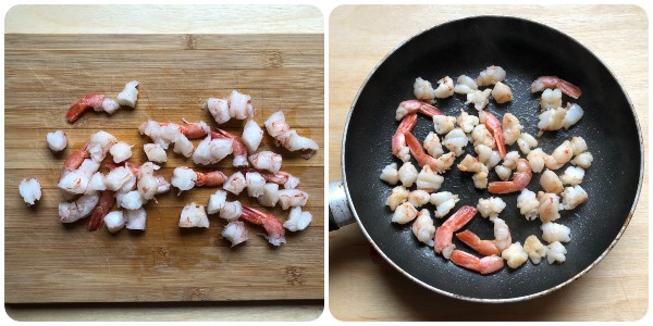 frittata alta - gamberi