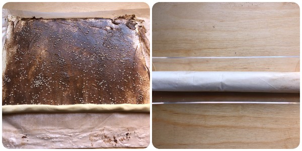 sfogliette con paté di olive - rotolo