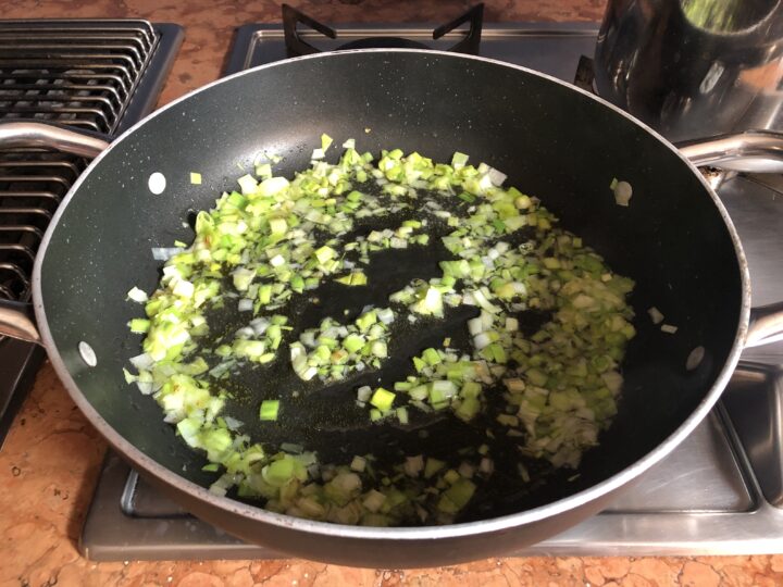 pasta con le patate alla mediterranea - cottura 1