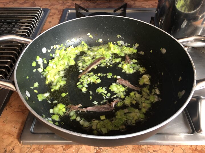 pasta con le patate alla mediterranea - cottura 2