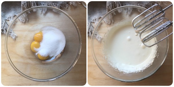 Torta tenerina - tuorli montati