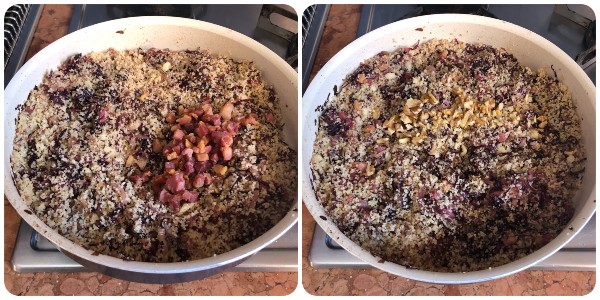 cous al radicchio - step finale