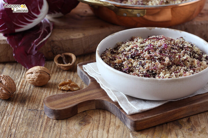 cous cous al radicchio