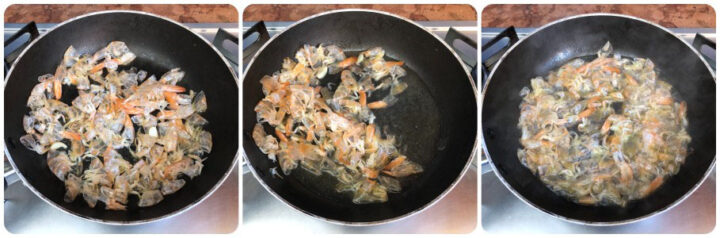 pasta con gamberi e asparagi - fumetto