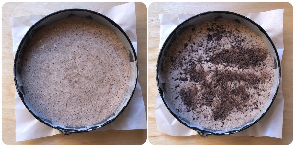 torta con biscotti al cacao - impasto 4