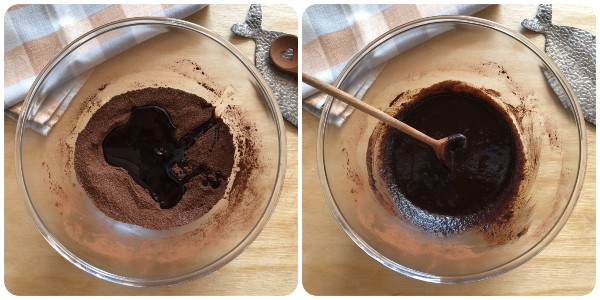 Chocolate crinkles - impasto 1