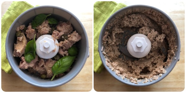 Crostini con mousse di tonno - farcitura