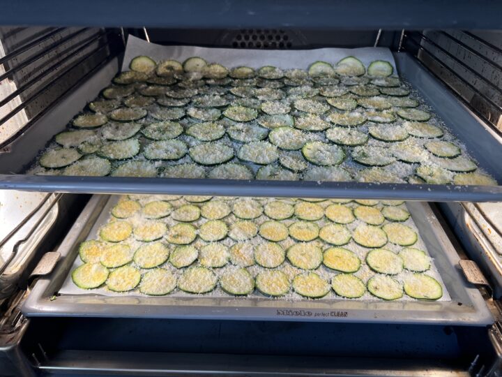 chips di zucchine - cottura ventilato