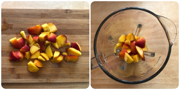 Pesche ripiene da bere - STEP 1