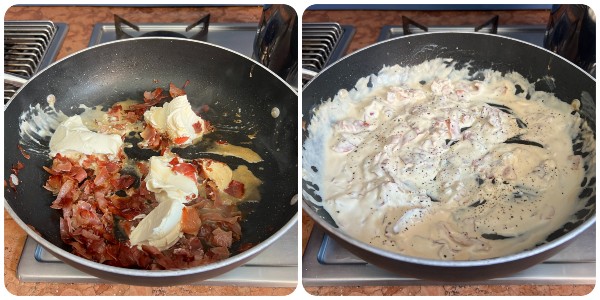 gnocchetti cremosi con speck croccante - condimento 1