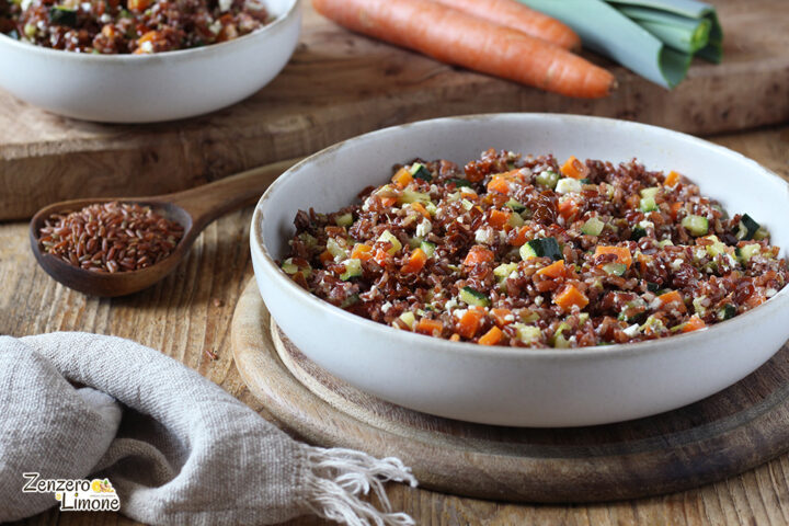 insalata di riso rosso