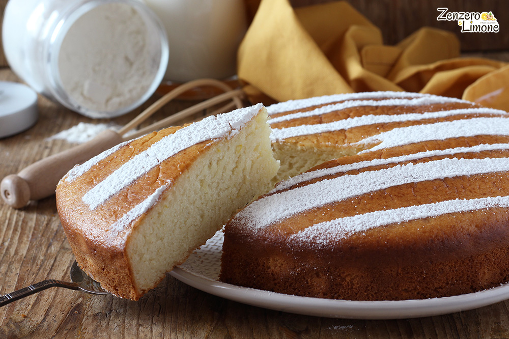 Torta al latte senza uova