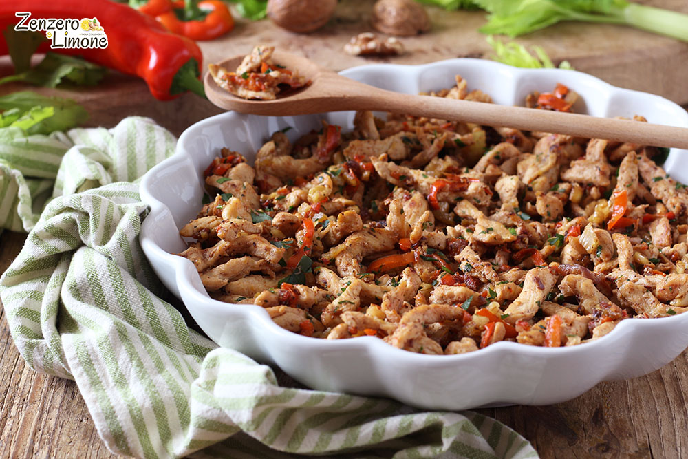 insalata di pollo e verdure