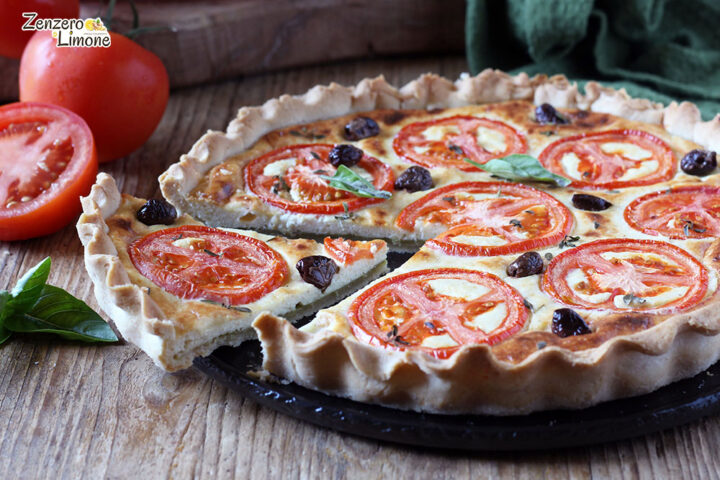 Quiche ai pomodori - fetta