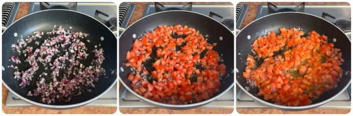 cous cous alla caprese - cottura 1