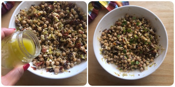 insalata di ceci alla mediterranea - step finale