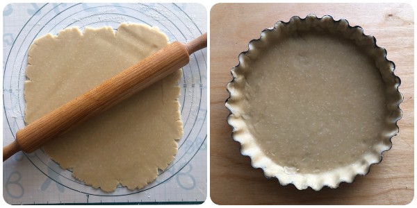quiche ai pomodori - rivestimento tortiera