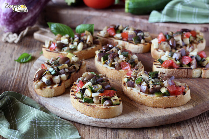 Bruschette rustiche alle verdure