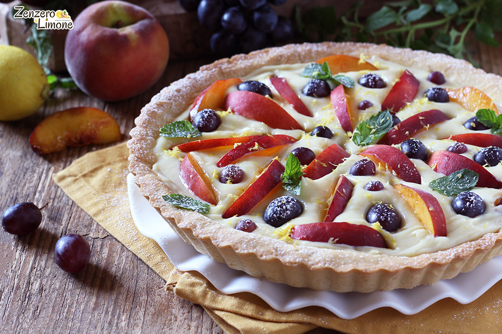 Crostata di frutta con crema