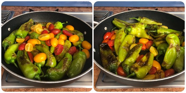 Insalata tiepida di friggitelli - cottura 2