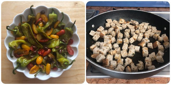 Insalata tiepida di friggitelli - cottura 3