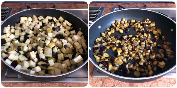 caponata di melanzane - cottura 1
