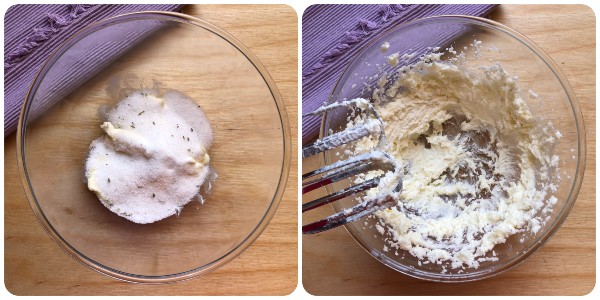 Biscotti alla lavanda - impasto 1