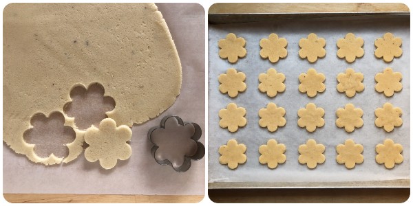 Biscotti alla lavanda - taglio