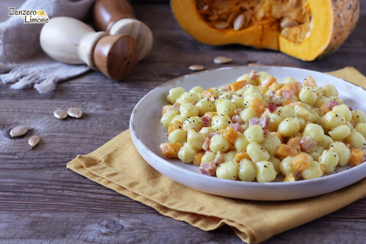Chicche con zucca e pancetta